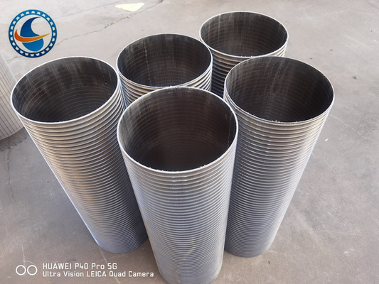 Continuous Slot Profile Wedge Wire Screen SS304 Industrial Filtration