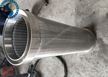 Large Open Area Wedge Wire Screen Pipe , Anti Wear Coutinuous Slot Screen