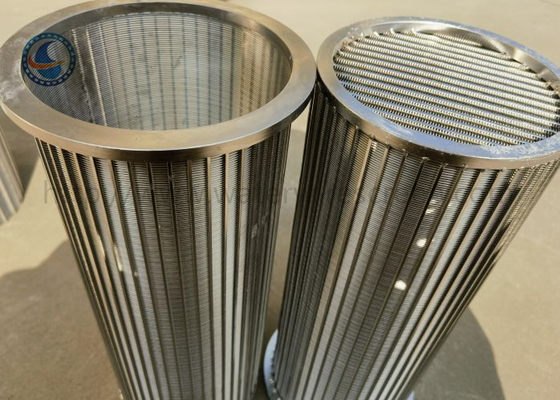 SS 316 Slot 40 Wedge Draad Screen Filter Johnson Type