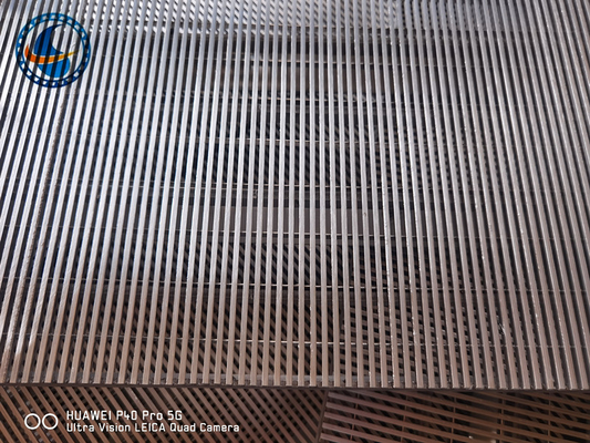 Op maat gemaakte Ss316l wedge draad schermpanelen voor sedimentfiltratie