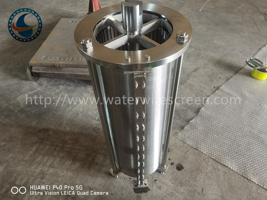 Duurzaam Efficiënt Ss316l Wedge Wire Screen Pipe 100 Micron Hoge sterkte