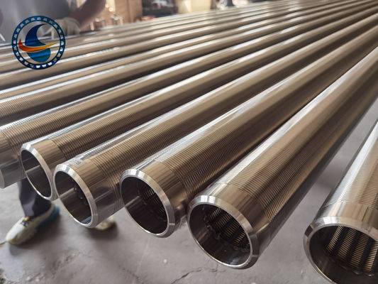 Oliebron AISI 316L Oliezandcontrole Draadgewikkelde Zeefbuis met 0,3 mm Sleufgrootte