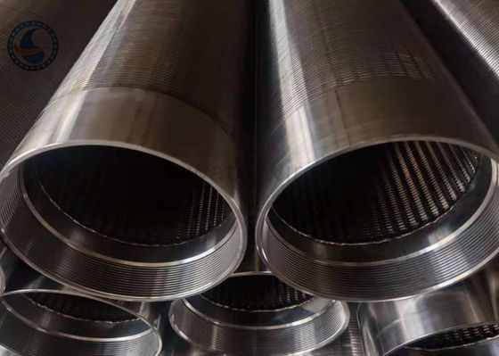 5.8m Length 2507 Slotted V Wire Screen Pipe For Water Well Filter