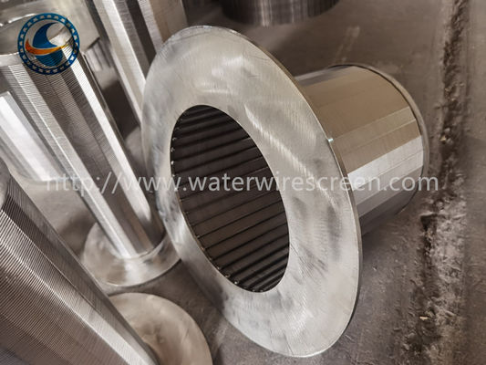 Roestvrij staal 304 de Pijp van Wedge Wire Screen van de Harstrapper met 150um Gap
