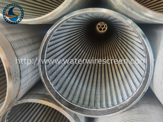 1.0mm de Groef Verpakte Johnson Wedge Wire Screen Sieve Filter van het Pompzand