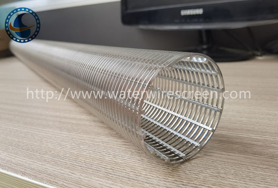 Ss304 Zuivere Ronde die 2mm van het de Draadscherm van de Groefwig de Scheiding van de de Buisvaste-vloeibare stof windt