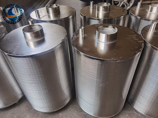 Ingelast Cilindrisch van de de Filtermand van de Wigdraad de Zeef316l Roestvrij staal