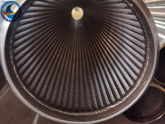 Aisi 304 het Draad Verpakte Scherm met Schuine rand Gelaste Ringen Met hoge weerstand