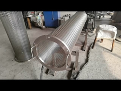 Rotary Drum Wedge Wire Screen Filter Non Plugging Voor de aardolieindustrie