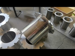 Geweld roestvrij staal 25 μm geslotten wigdraad-schermcilinder