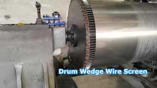 Productievideo van het Drum Wedge Wire-scherm
