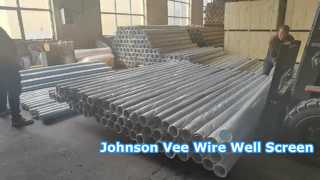 Johnson Vee Wire gegalvaniseerde bronschermen met laag koolstofgehalte