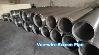 SS304 OD 14 "V-draadschermbuis met BTC-schroefdraad